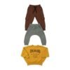 Detský set mikina + 2x nohavice Unisex 3-6 rokov