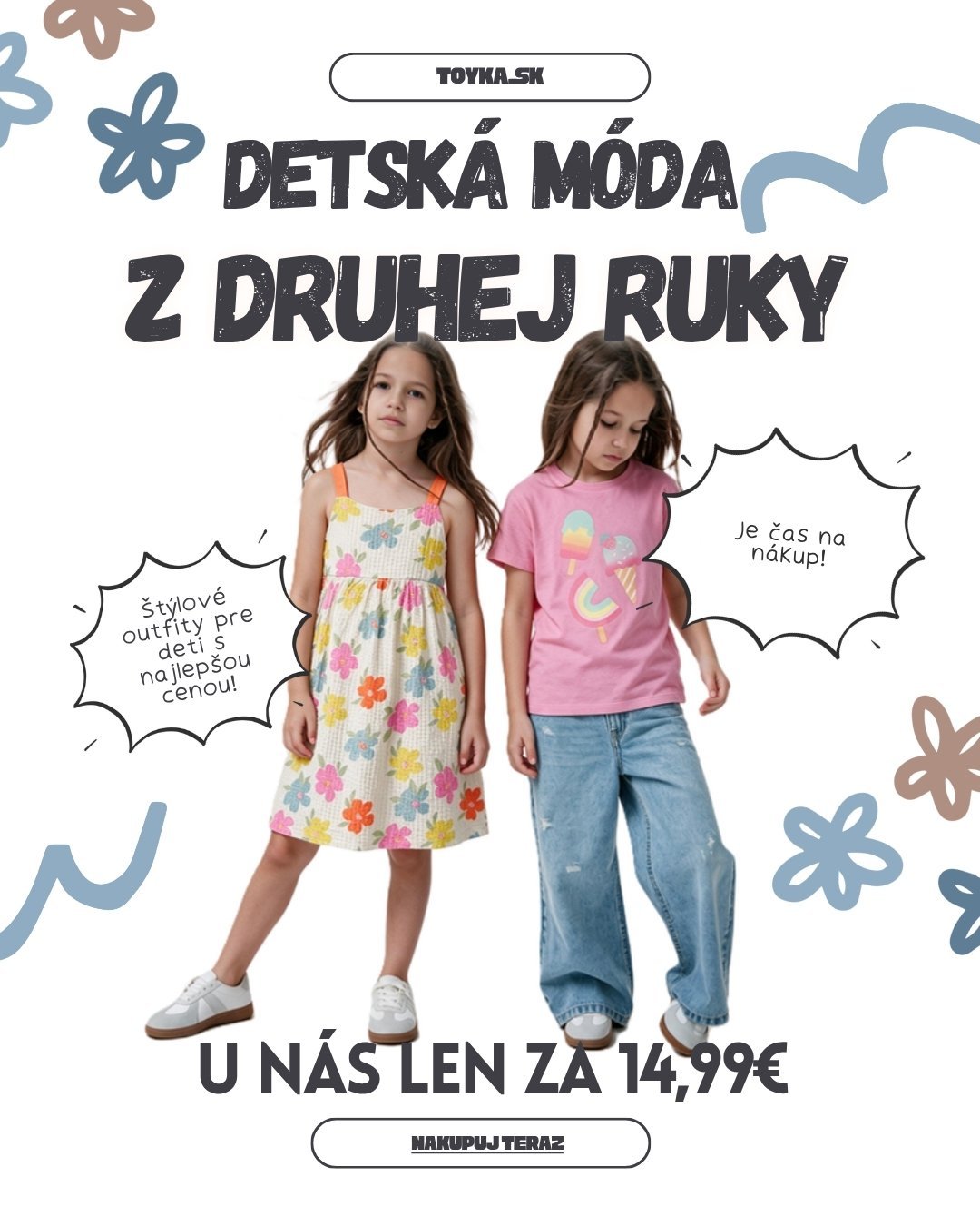 Detská móda z druhej ruky — štýlové dievčenské outfity